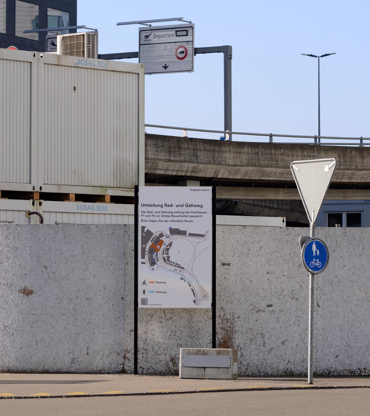 Velowege Flughafen Zürich