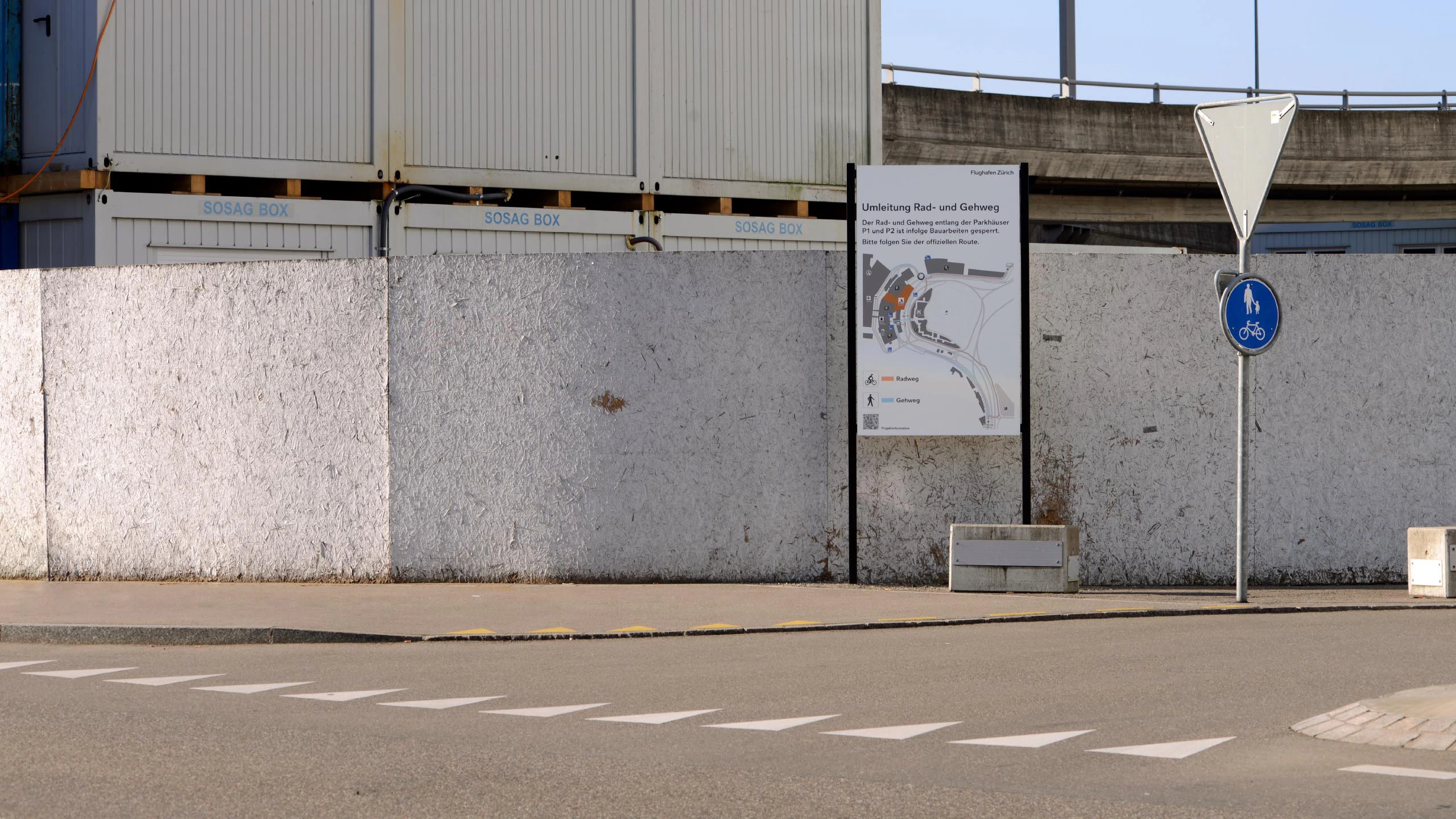 Velowege Flughafen Zürich