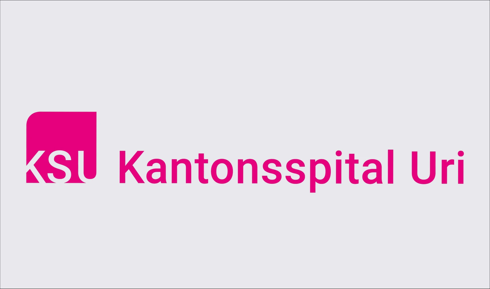 Neue Wortmarke des Kantonsspitals Uri