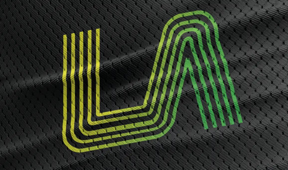 Leuchtende Wortmarke der Landi Elgg
