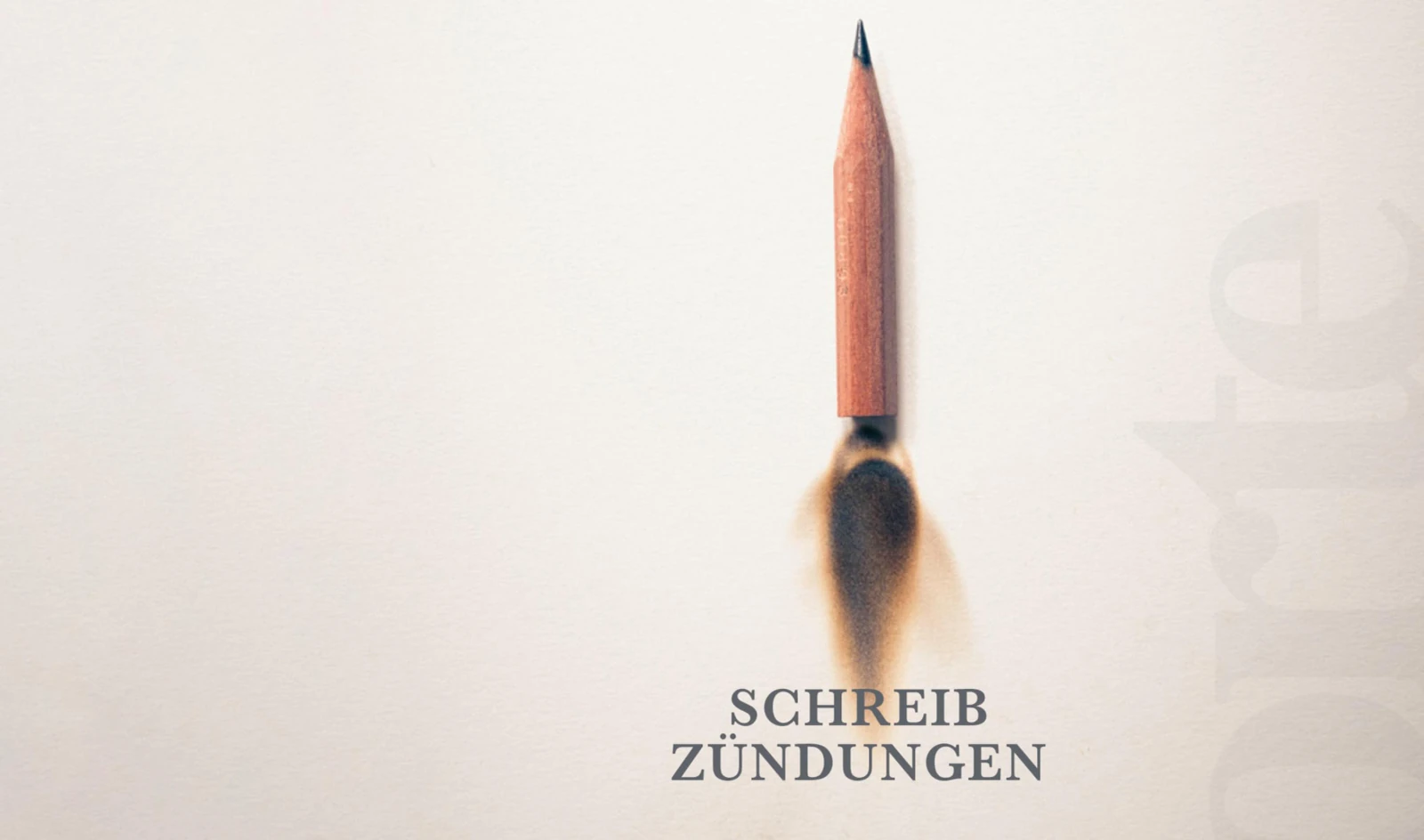 Schreibzündungen: Wortmarke und roter Bleistift