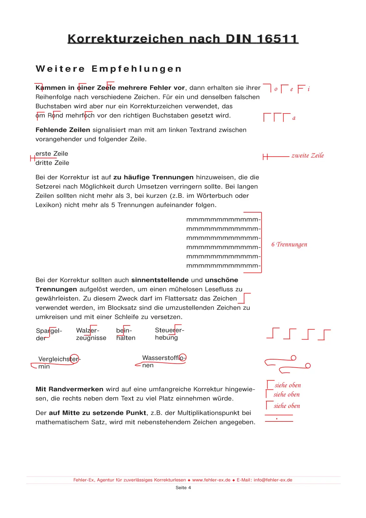 Projektabbildung Korrekturzeichen