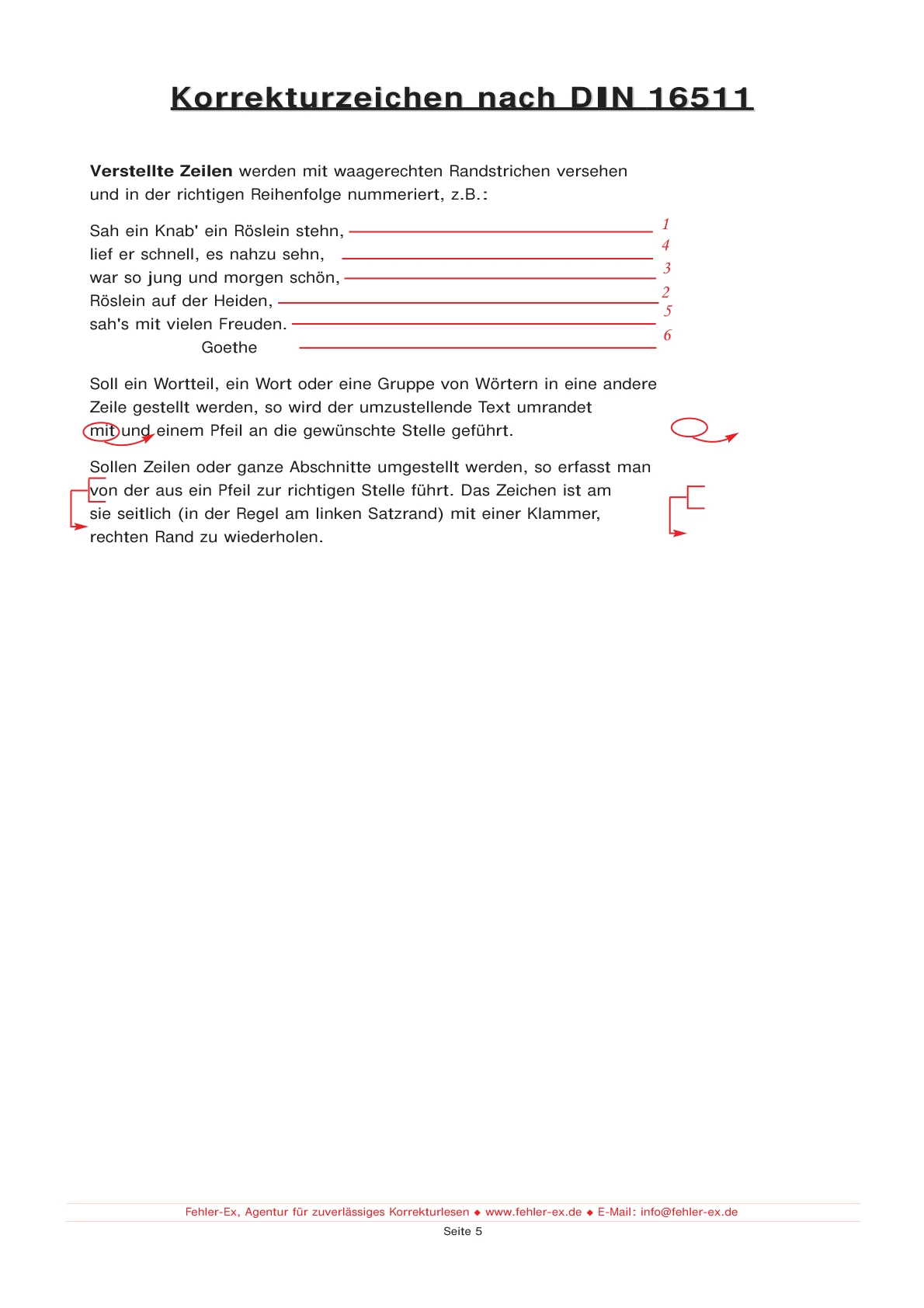 Projektabbildung Korrekturzeichen