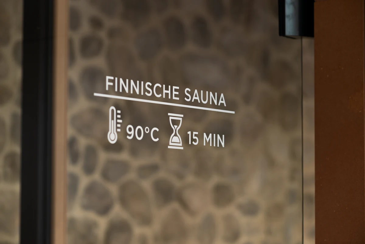 Signaletik in der Therme Baden