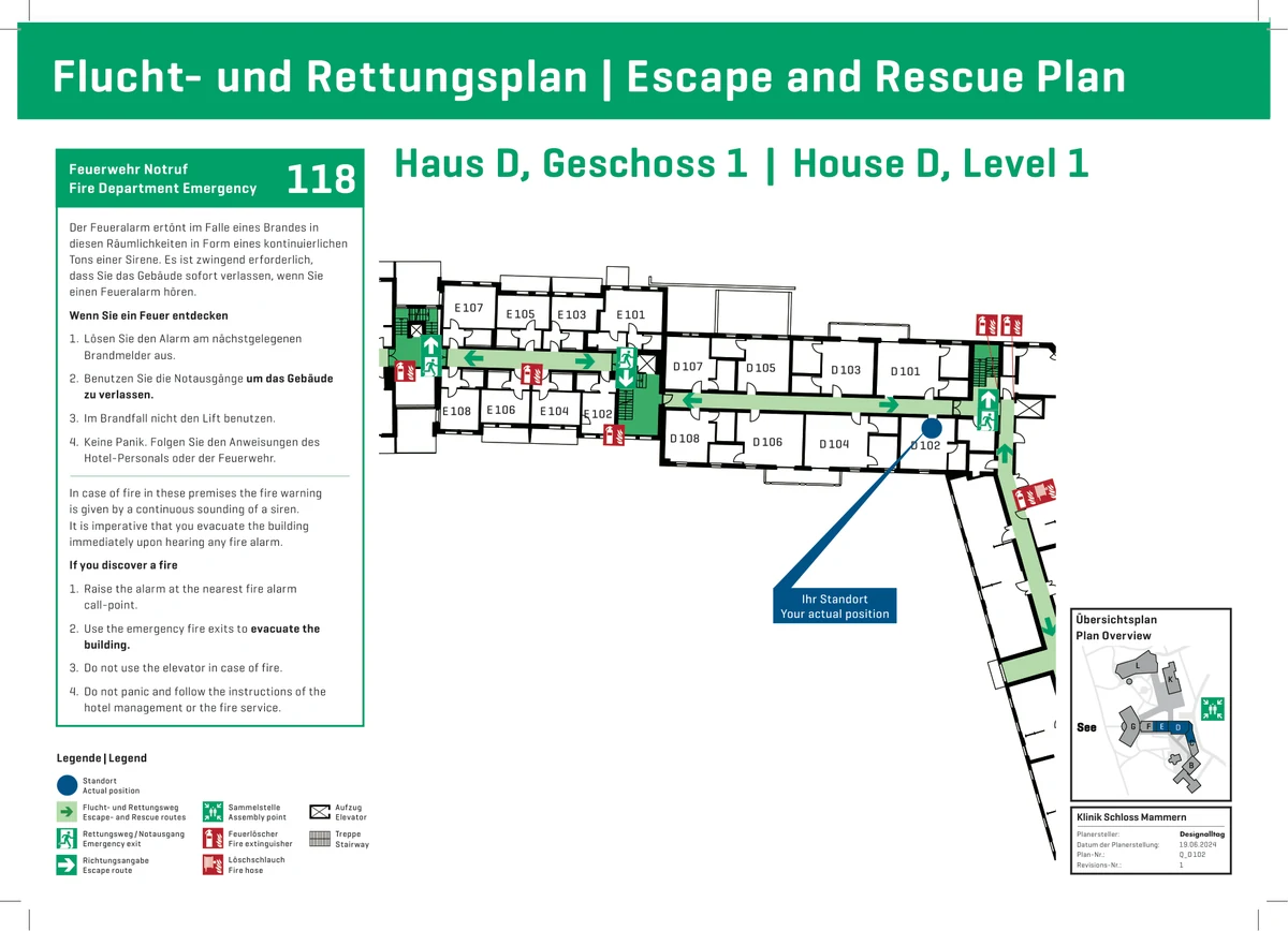 Bildplatzhalter: Flucht- und Rettungspläne