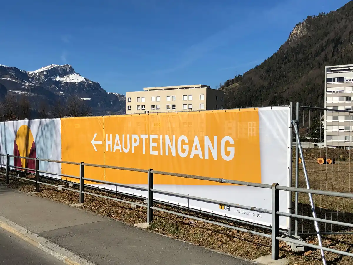 Kantonsspital Uri – temporäre Signaletik