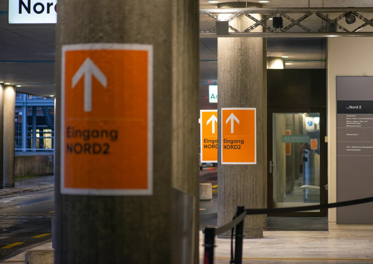 Universitätsspital Zürich – temporäre Signaletik