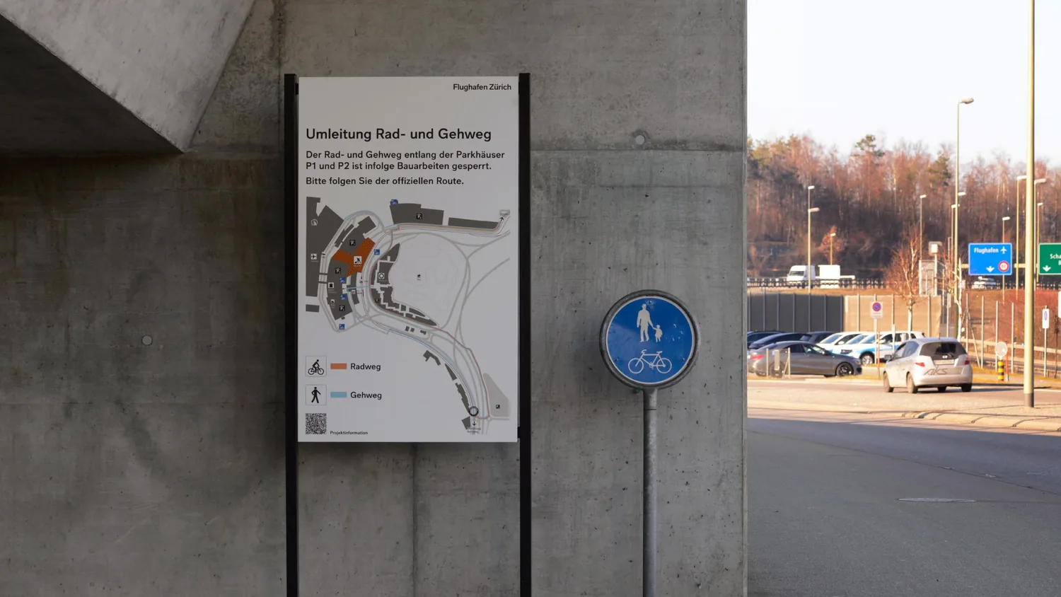 Velowege Flughafen Zürich
